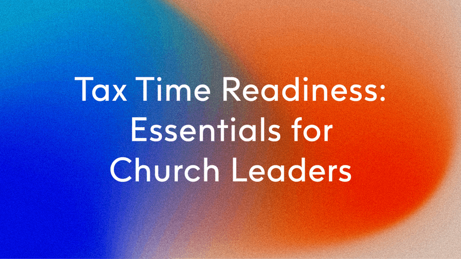 Tax Time Readiness