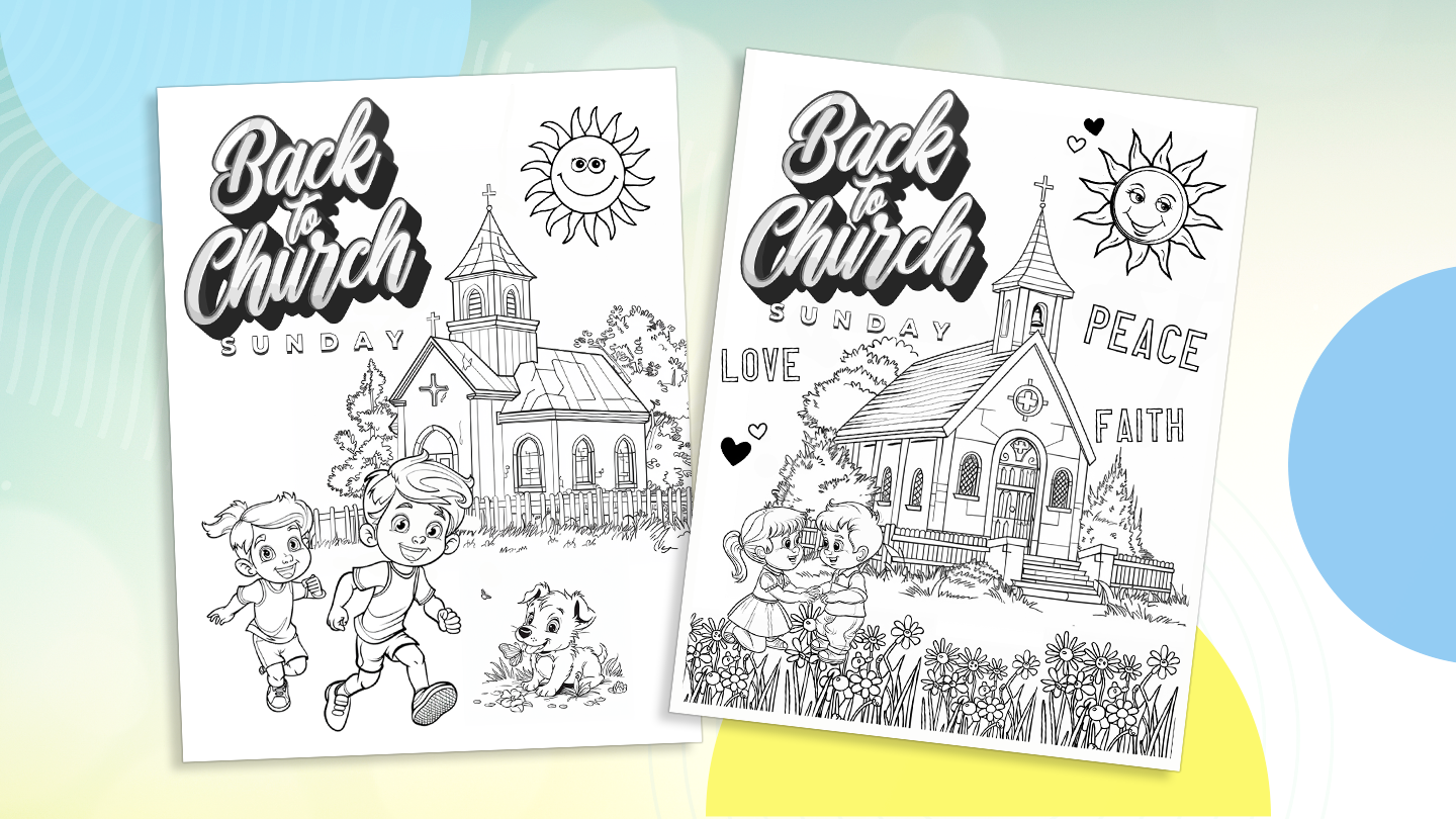 Back to Church Coloring Pages