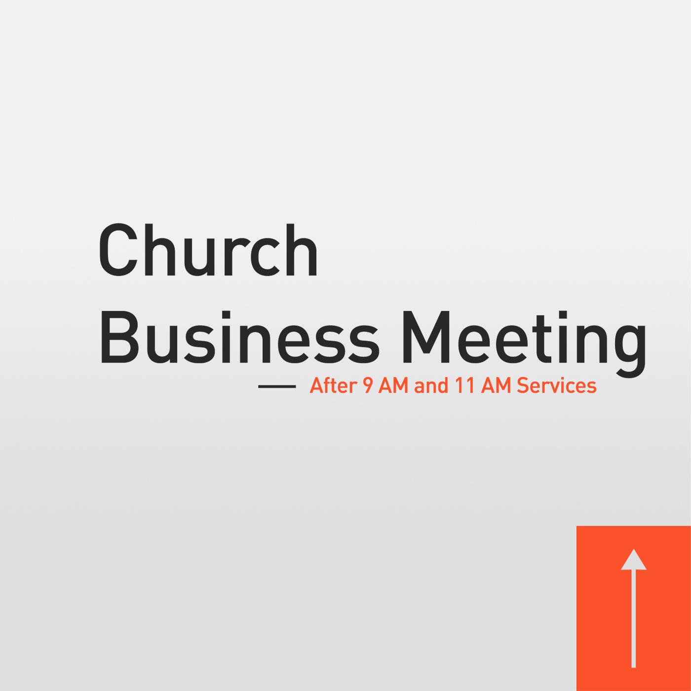 Church Business Meeting Media Template