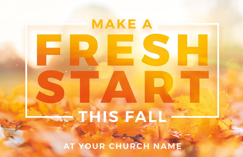 Fresh Start Fall Postcard (5,000)