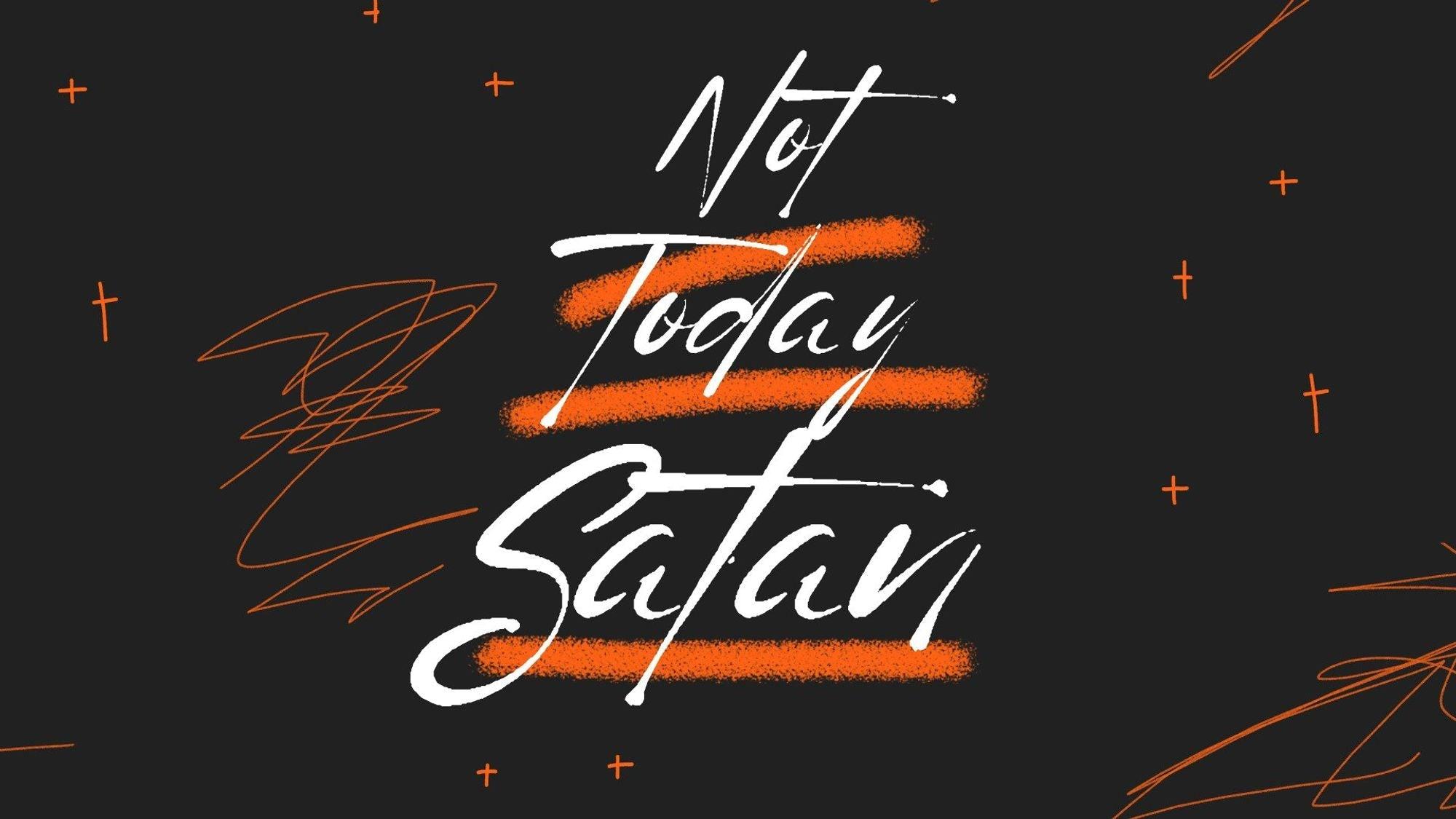 Not Today Satan Canva Template