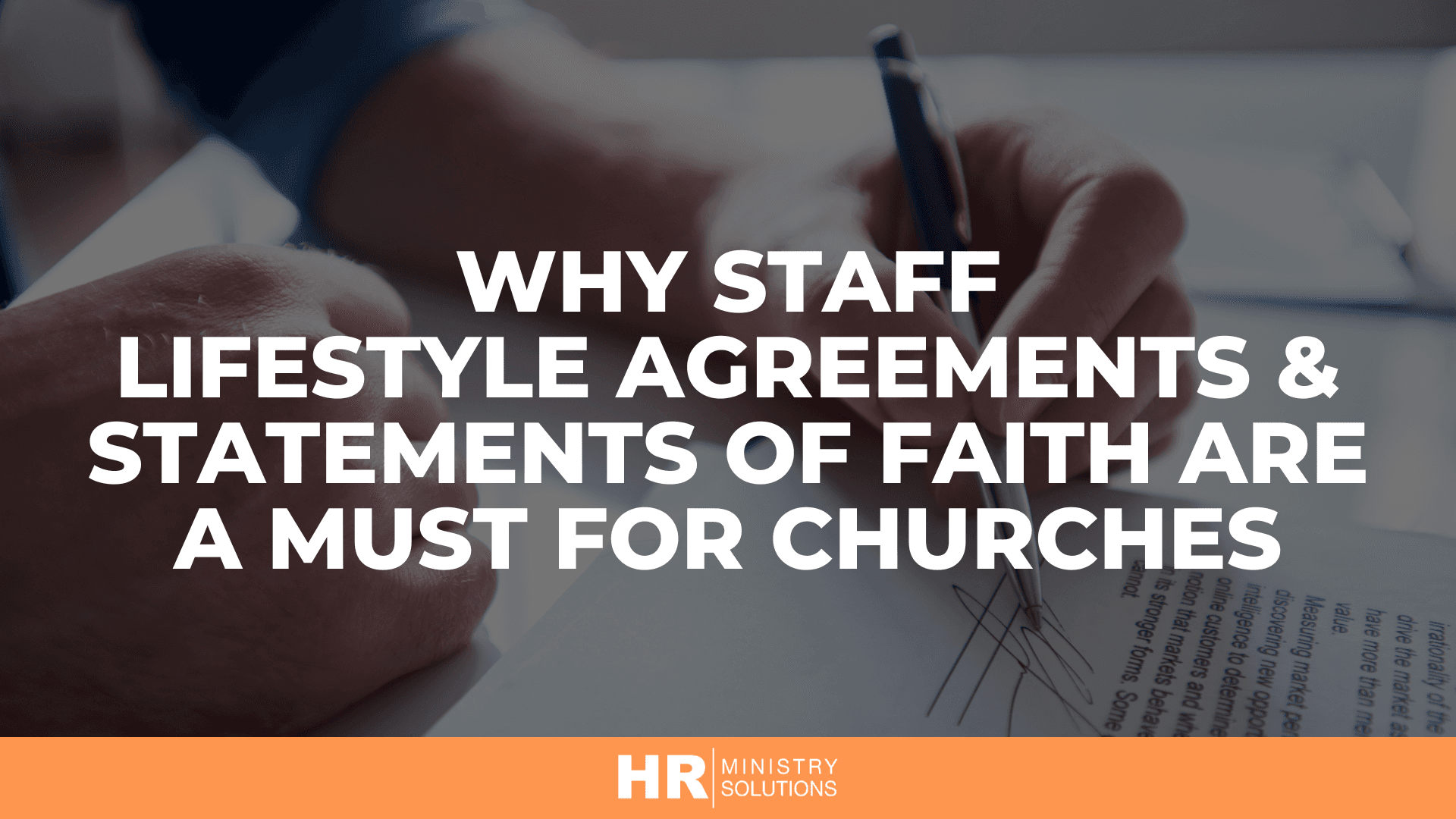 Why Staff Lifestyle Agreements & Statements of Faith Are a Must for Churches Webinar