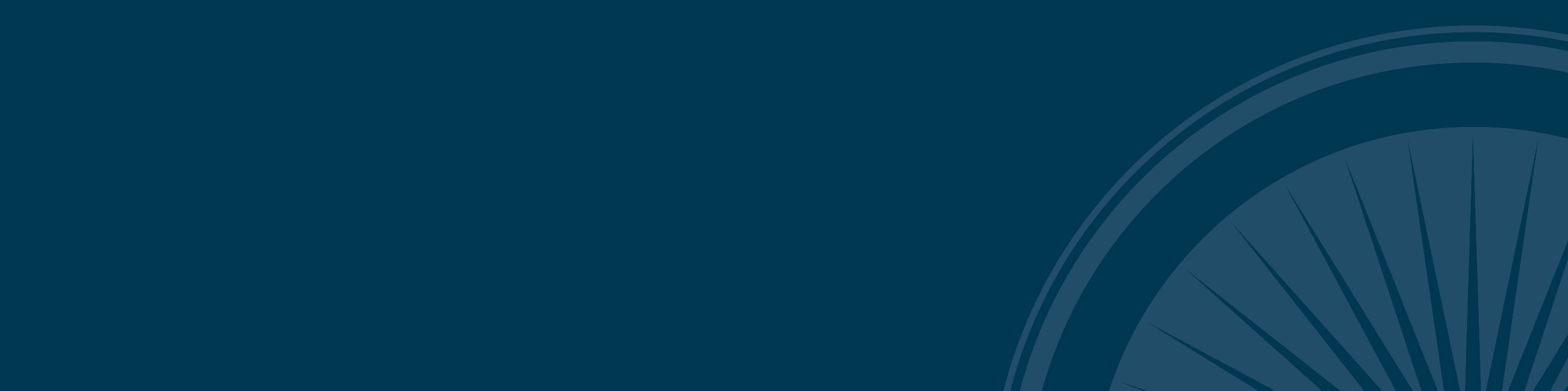 Dark blue banner with a faint ECFA seal design visible in the background.