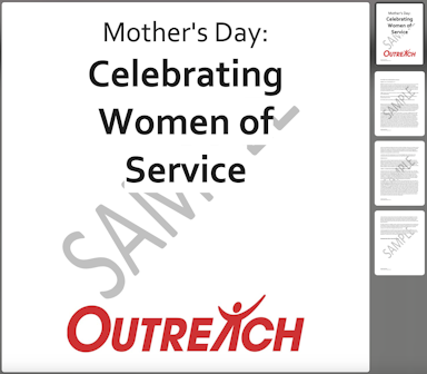 Mother's Day: Celebrating Women of Service Digital Kit