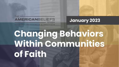 Changing Behaviors within Communities of Faith